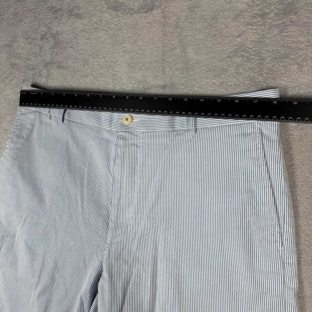 Southern Tide Skipjack Shorts Mens 36 Seersucker Striped Flat Front Preppy - Picture 2 of 11